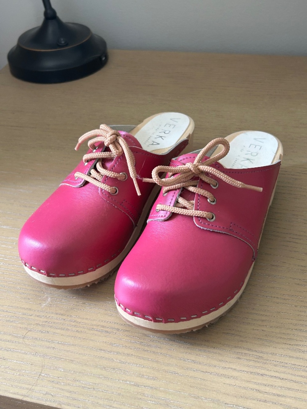VERKA Women's Wooden Clogs from Sweden - ROSETT